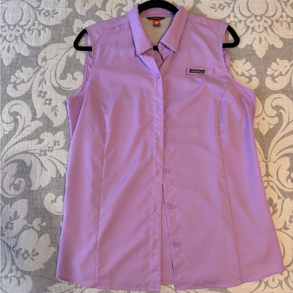 Eddie Bauer Women's Sleeveless Purple Top, Size M